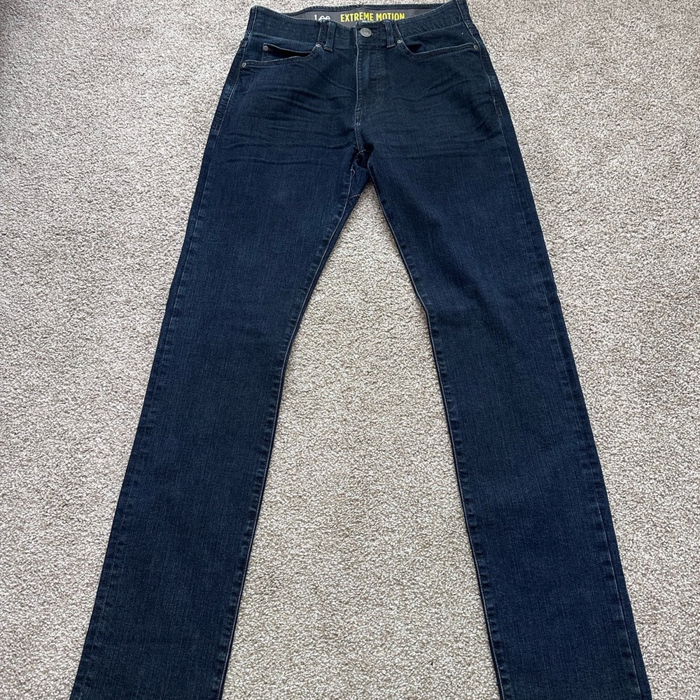 Lee Men’s Performance Series – Extreme Motion Slim Fit Straight Leg Jeans 32x36 - Picture 5 of 6